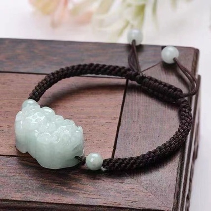 Bracelets - Natürliches Jadeit-Armband der Klasse A mit