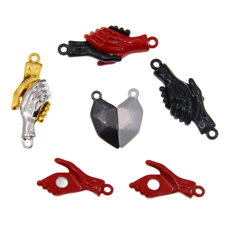 Magnetic Couple Matching Necklaces - 25sets Liebhaber Passenden Freundschaft Herz Anhänger