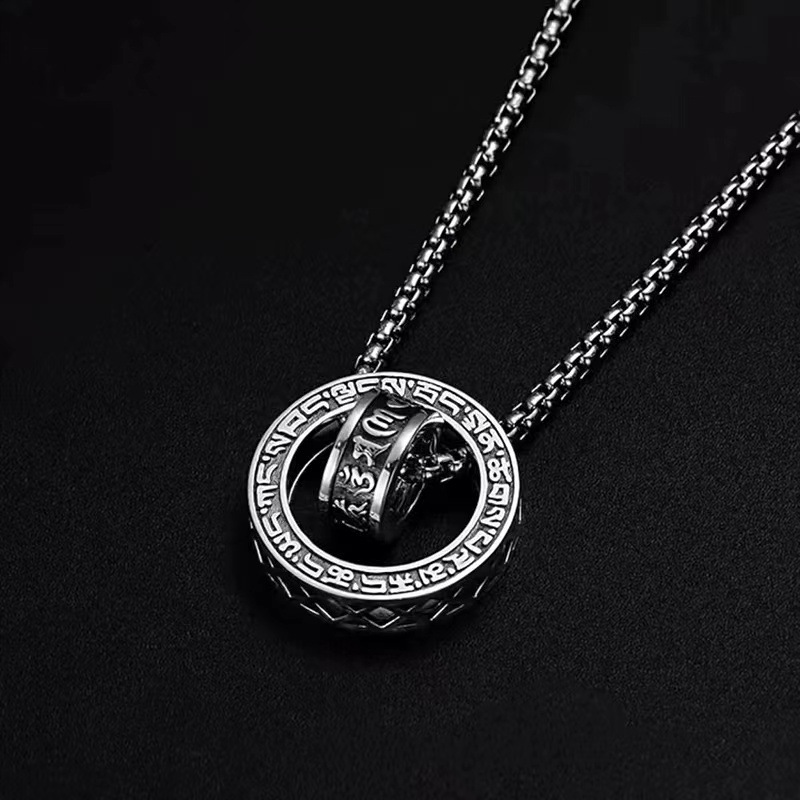 925 Sterling Silver Chain Necklace Men - 925 Sterling Silber Halskette Anhänger Vintage