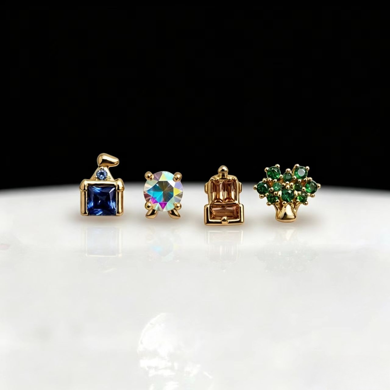 Earrings - Neue exquisite, niedliche Vergnügungspark-Ohrstecker für Damen