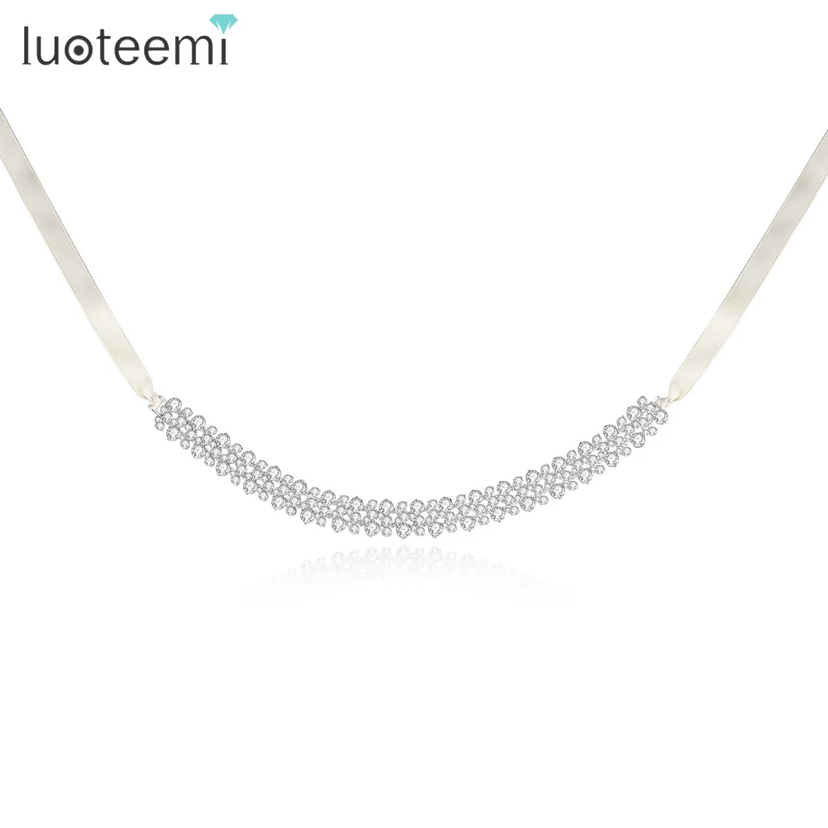 Layered Pendant Necklace Aesthetic - LUOTEEMI Dreilagiger Zirkonia-Halsband für Frauen, ästhetische