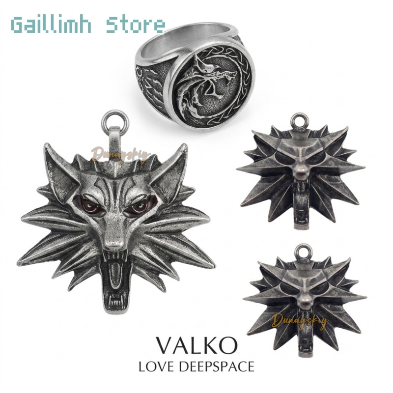 Anime Pendant Necklace - Geschenk Rollenspiel-Anhänger Wolf Game Love and