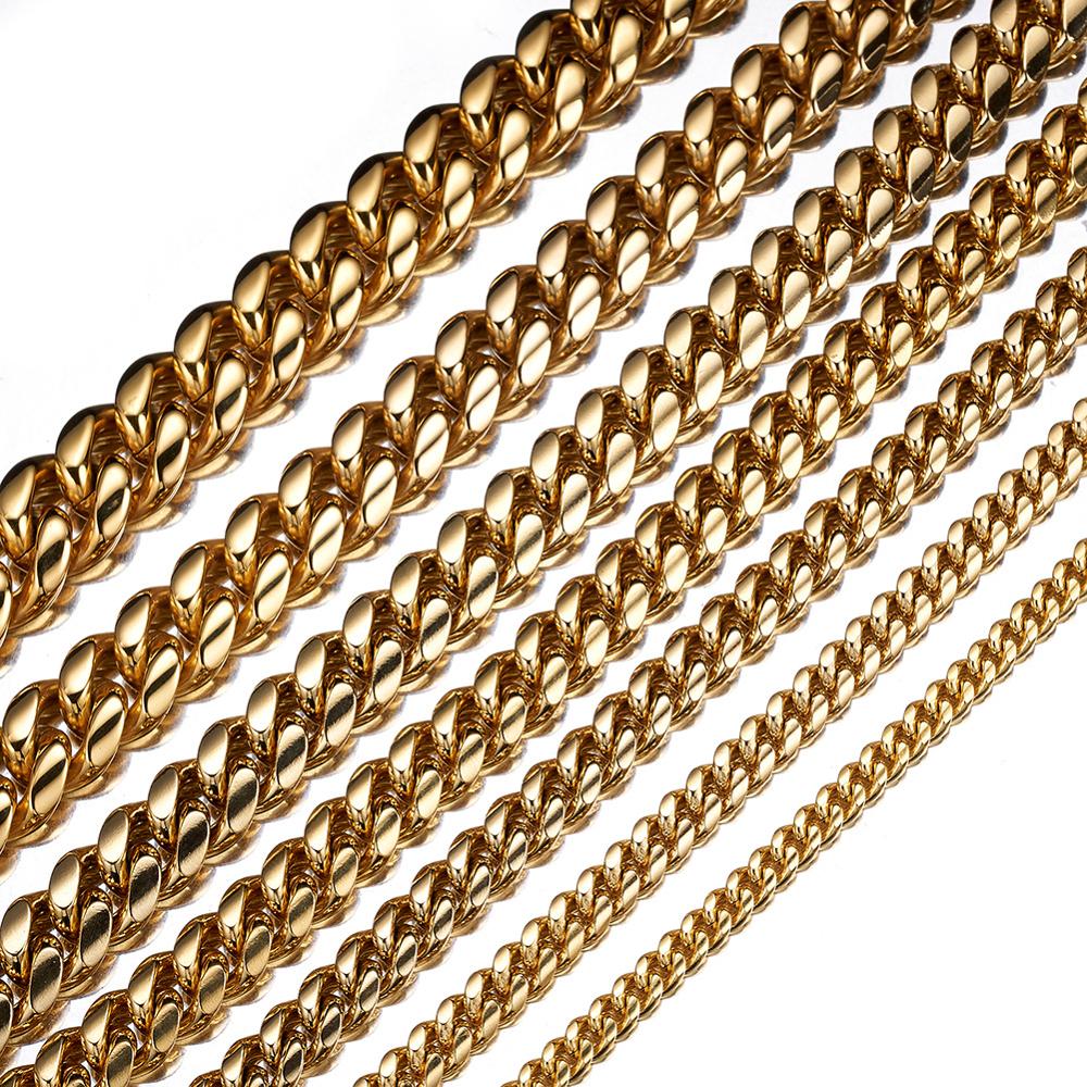 TOPGRILLZ Edelstahl Gold Farbe – Cuban Link Chain 12Mm Bewertung und Preis