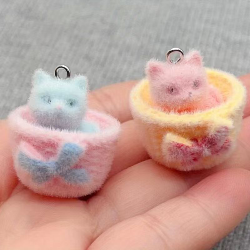 4 Stück 3D-Plüsch-Katzenanhäng – Earrings Bewertung und Preis