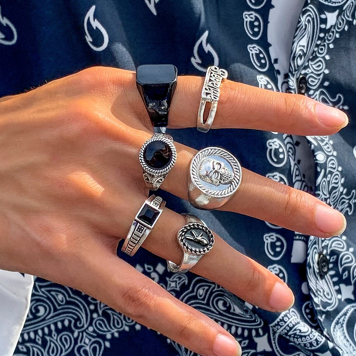 6 Teile/satz Goth Vintage Skel – Vintage Punk Knuckle Rings Set Bewertung und Preis