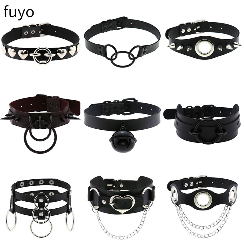 Punk Glocken Schwarz Spike Hal – Goth Punk Spike Choker Bewertung und Preis