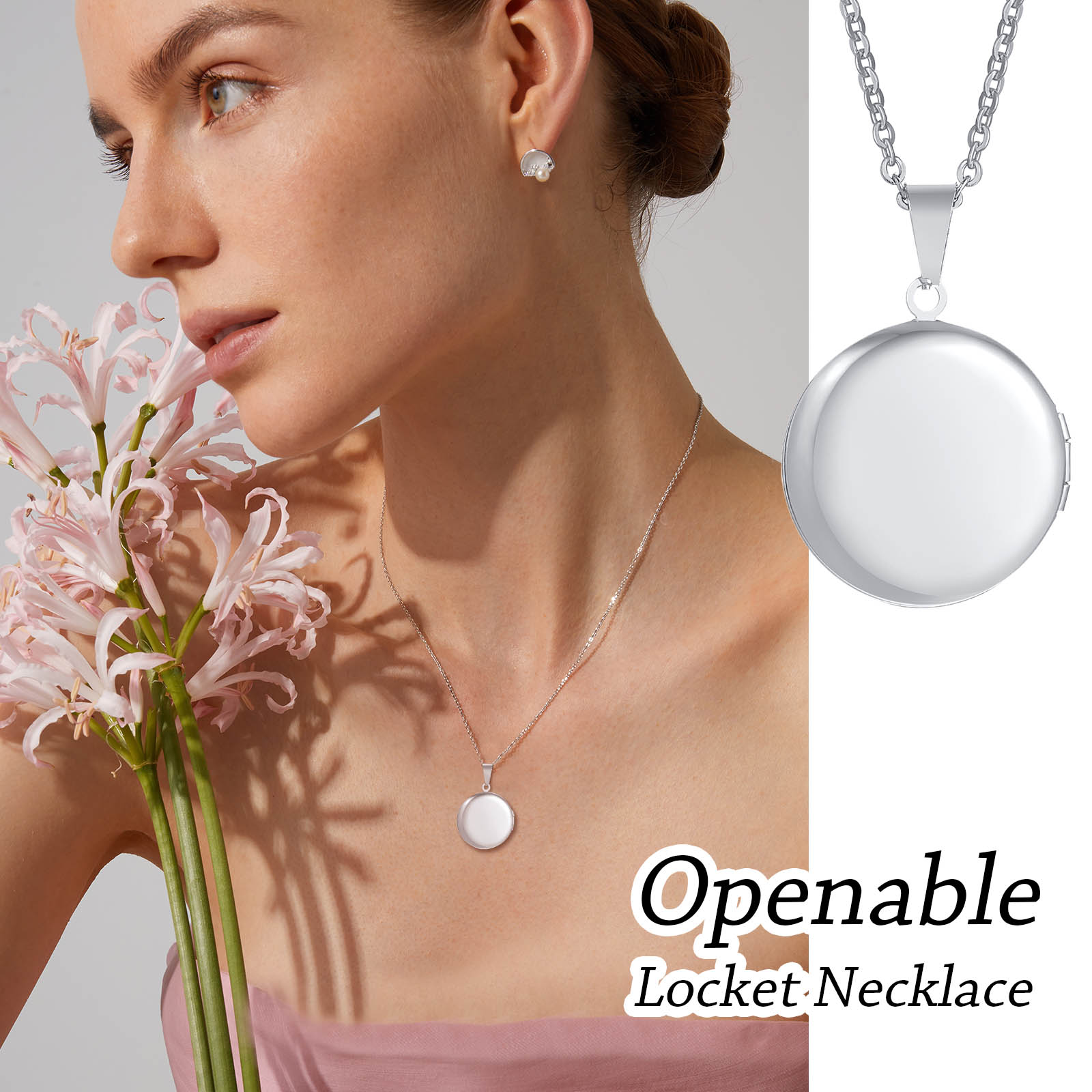 Kostenlose Gravur Initialen He – Heart Locket Necklace Photo Bewertung und Preis