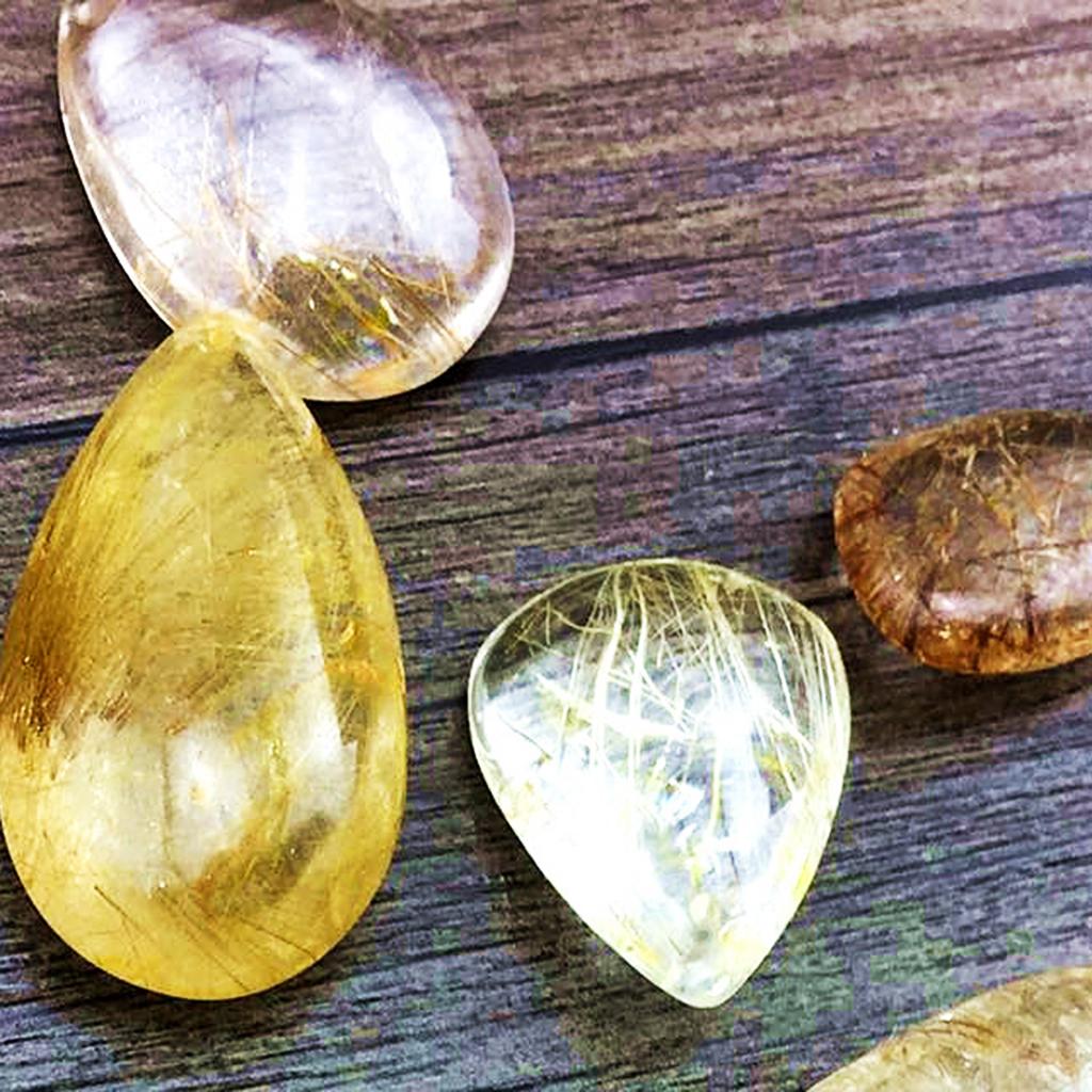 Gold Rutilquarz Kristallanhäng – Crystal Pendant Necklace Natural Stone Bewertung und Preis