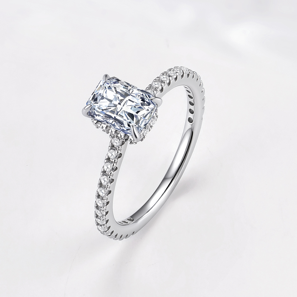 S925 Sterling Silber Einfacher – Moissanite Engagement Ring 1 Carat Bewertung und Preis