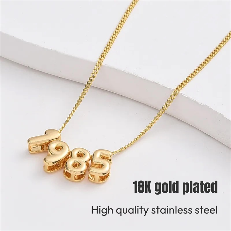 Personalisierte 3D-Buchstaben- – Initial Letter Necklace 18K Gold Bewertung und Preis