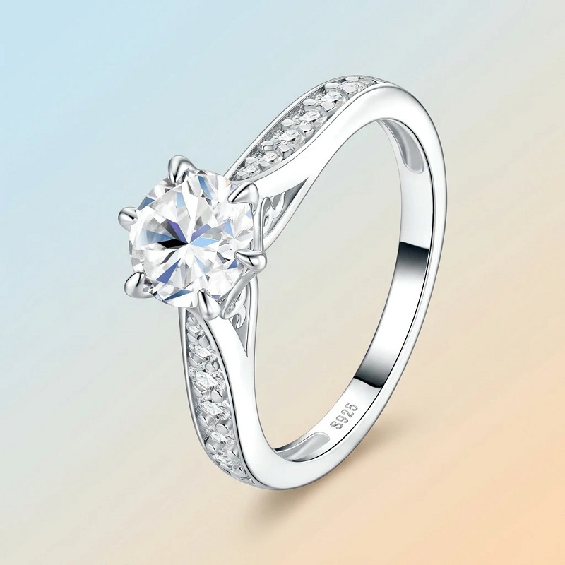 Apaison Luxus-Damenring mit 1  – Moissanite Engagement Ring 1 Carat Bewertung und Preis