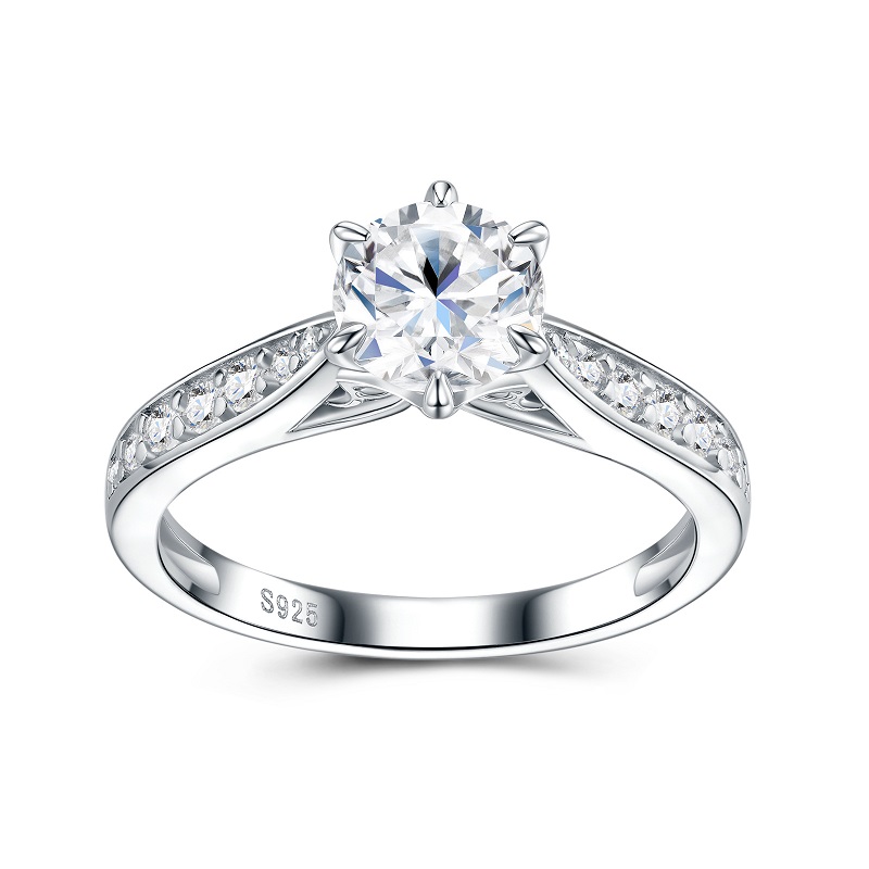 Apaison Luxus-Damenring mit 1  – Moissanite Engagement Ring 1 Carat Bewertung und Preis