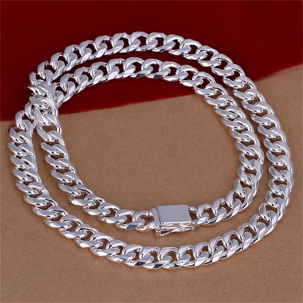 20-24 Zoll 925 Sterling Silber – 925 Sterling Silver Chain Necklace Men Bewertung und Preis