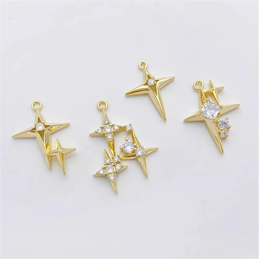 14K vergoldeter Mikro-Intarsie – Cross Pendant Necklace Gold Bewertung und Preis