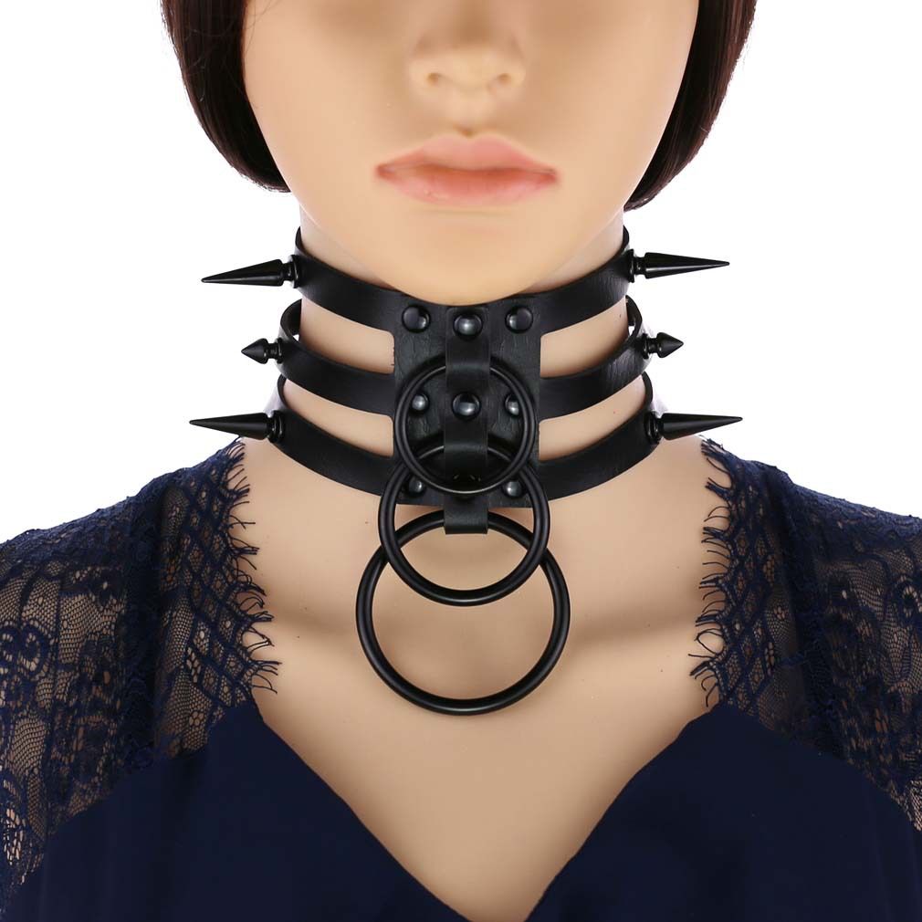Mode Frauen Männer Schwarz Nie – Goth Punk Spike Choker Bewertung und Preis
