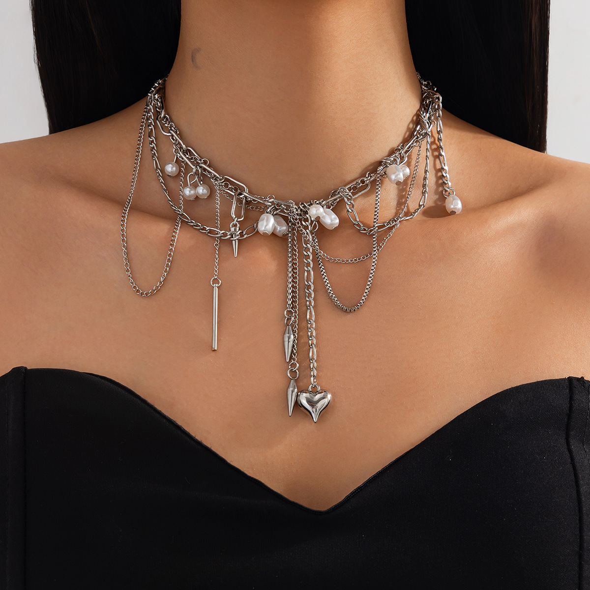 Vintage Unregelmäßige Imitatio – Pearl Choker Necklace Vintage Bewertung und Preis