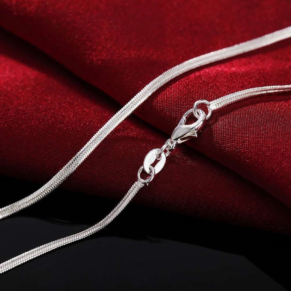40-75cm Länge 925 Sterling Sil – 925 Sterling Silver Chain Necklace Men Bewertung und Preis
