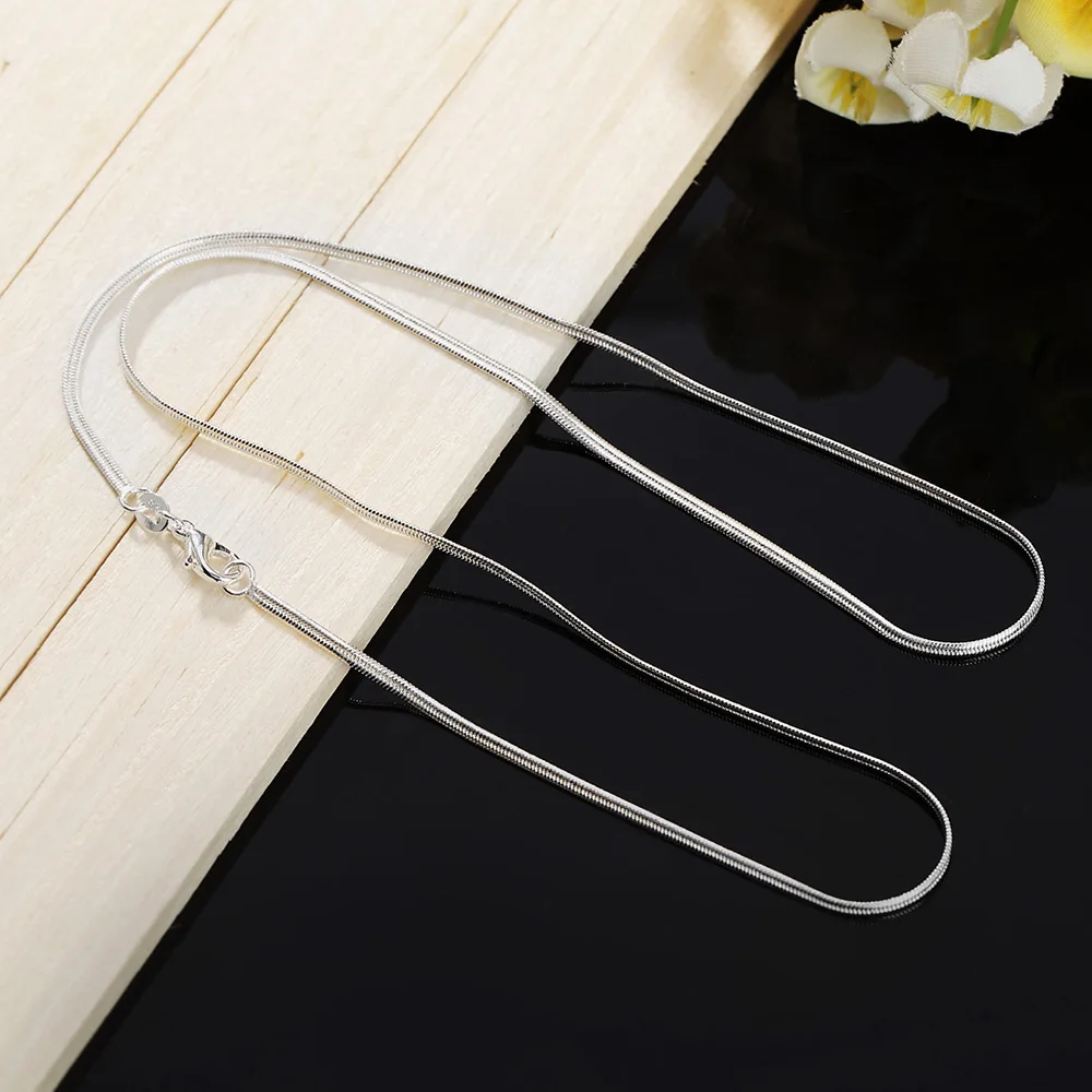 40-75cm Länge 925 Sterling Sil – 925 Sterling Silver Chain Necklace Men Bewertung und Preis