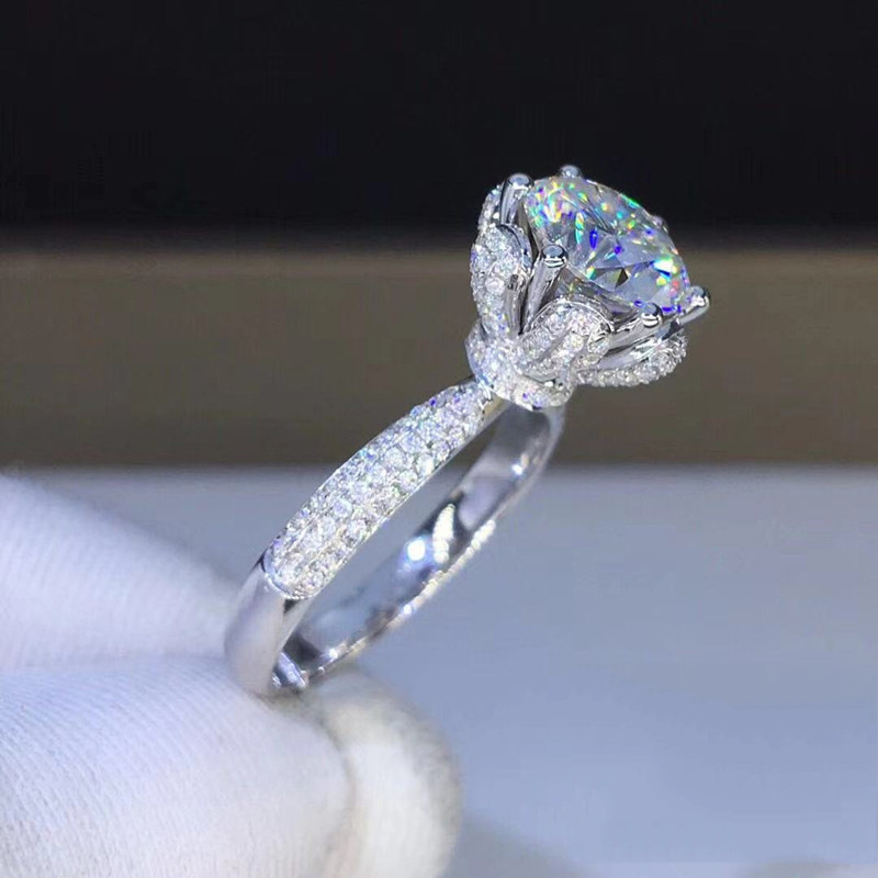 Morganit-Ring VVS1-Qualität La – Moissanite Engagement Ring 1 Carat Bewertung und Preis