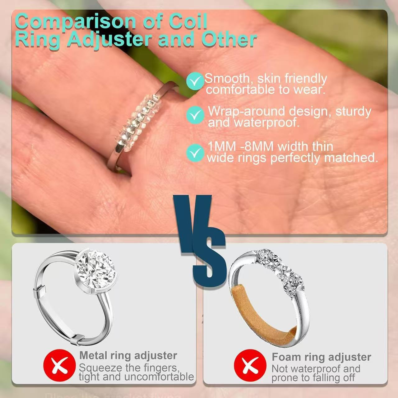 6 Stück/Set Transparente Spira – Rings Bewertung und Preis