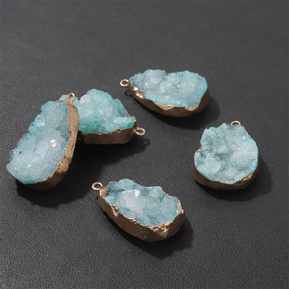 1 Stück natürlicher Achat-Geod – Crystal Pendant Necklace Natural Stone Bewertung und Preis