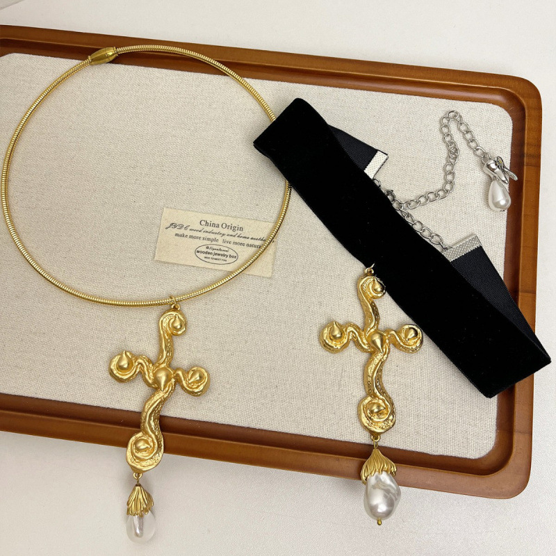 Vintage übertriebene barocke P – Pearl Choker Necklace Vintage Bewertung und Preis