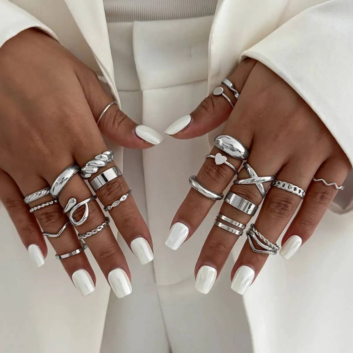 KunJoe 24 Teile/satz Trendy Un – Vintage Punk Knuckle Rings Set Bewertung und Preis