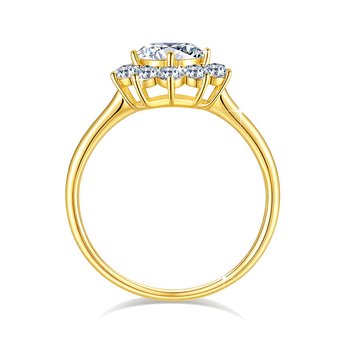 Szjinao 100% Echtes 14k Gold B – Moissanite Engagement Ring 1 Carat Bewertung und Preis