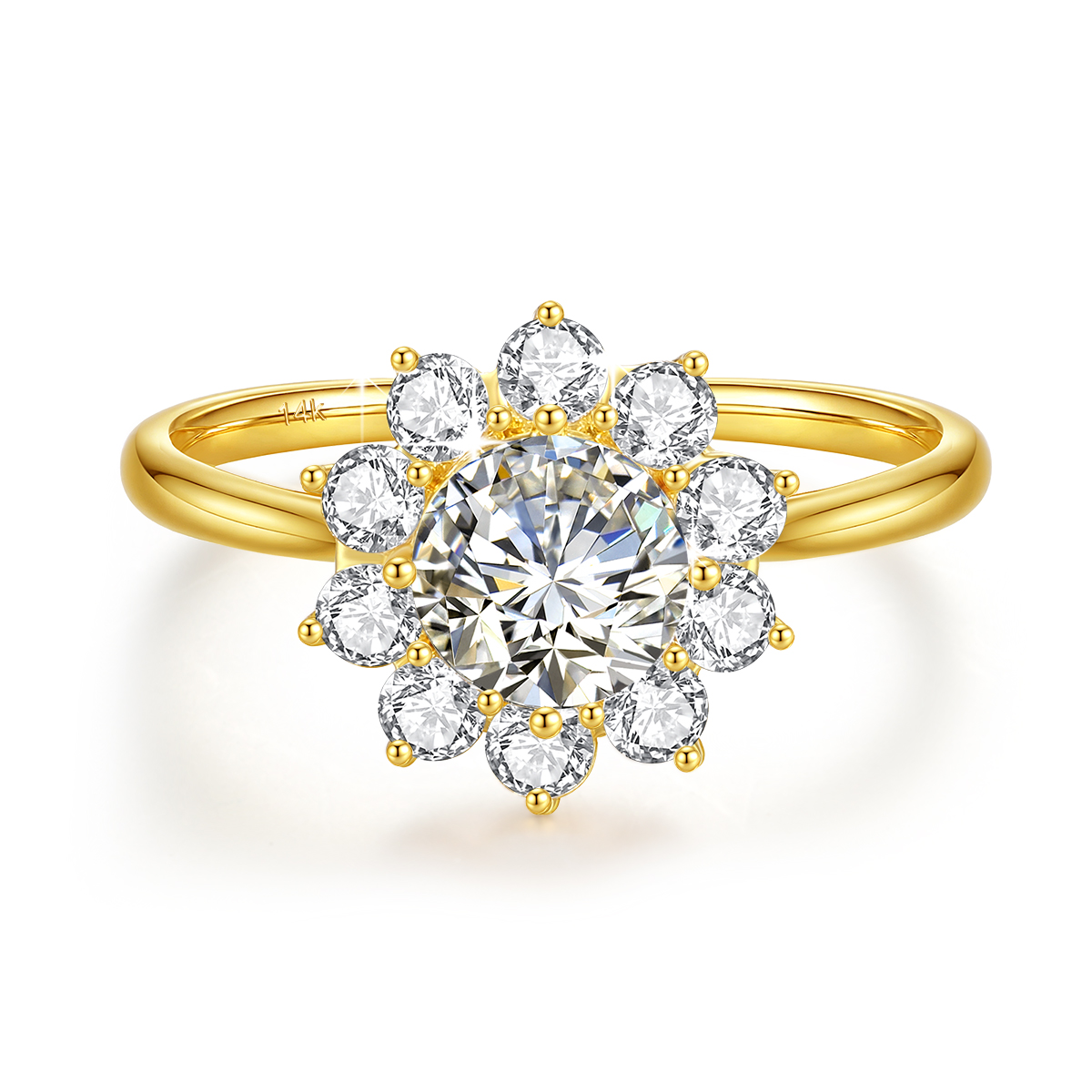 Szjinao 100% Echtes 14k Gold B – Moissanite Engagement Ring 1 Carat Bewertung und Preis
