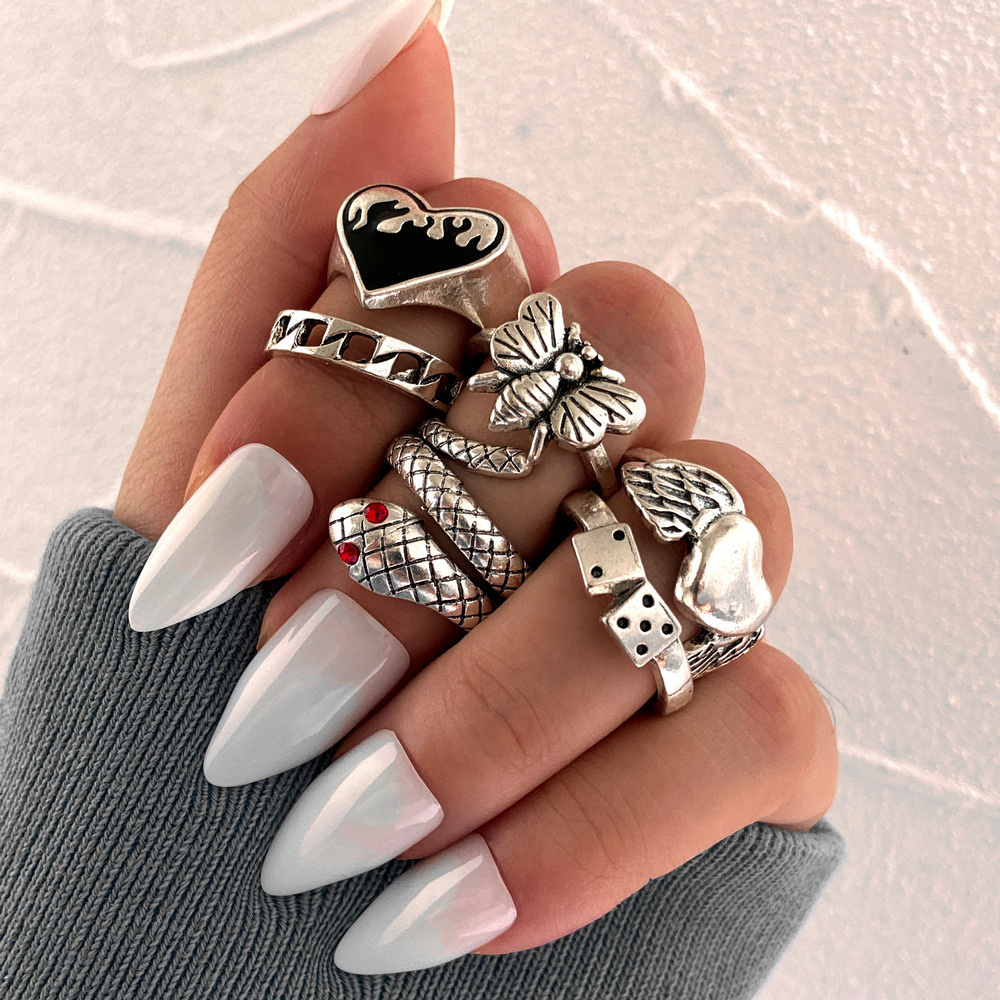 6-teiliges Vintage Punk Schlan – Vintage Punk Knuckle Rings Set Bewertung und Preis