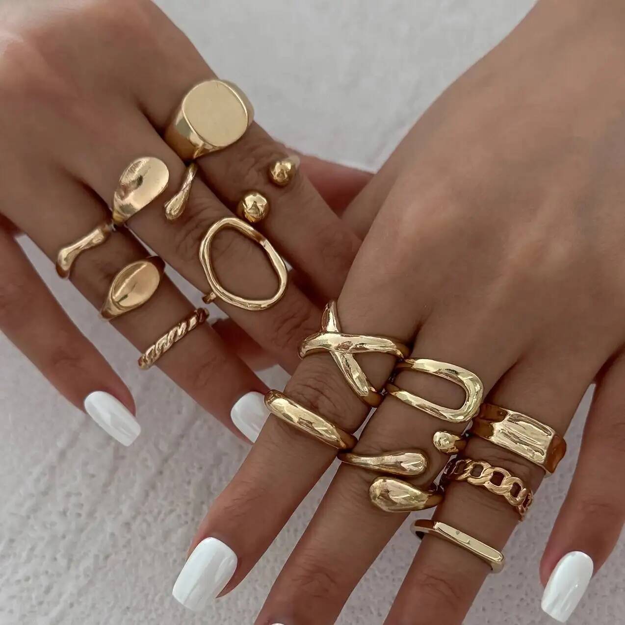 IngeSight.Z 14 Teile/satz Hip  – Vintage Punk Knuckle Rings Set Bewertung und Preis