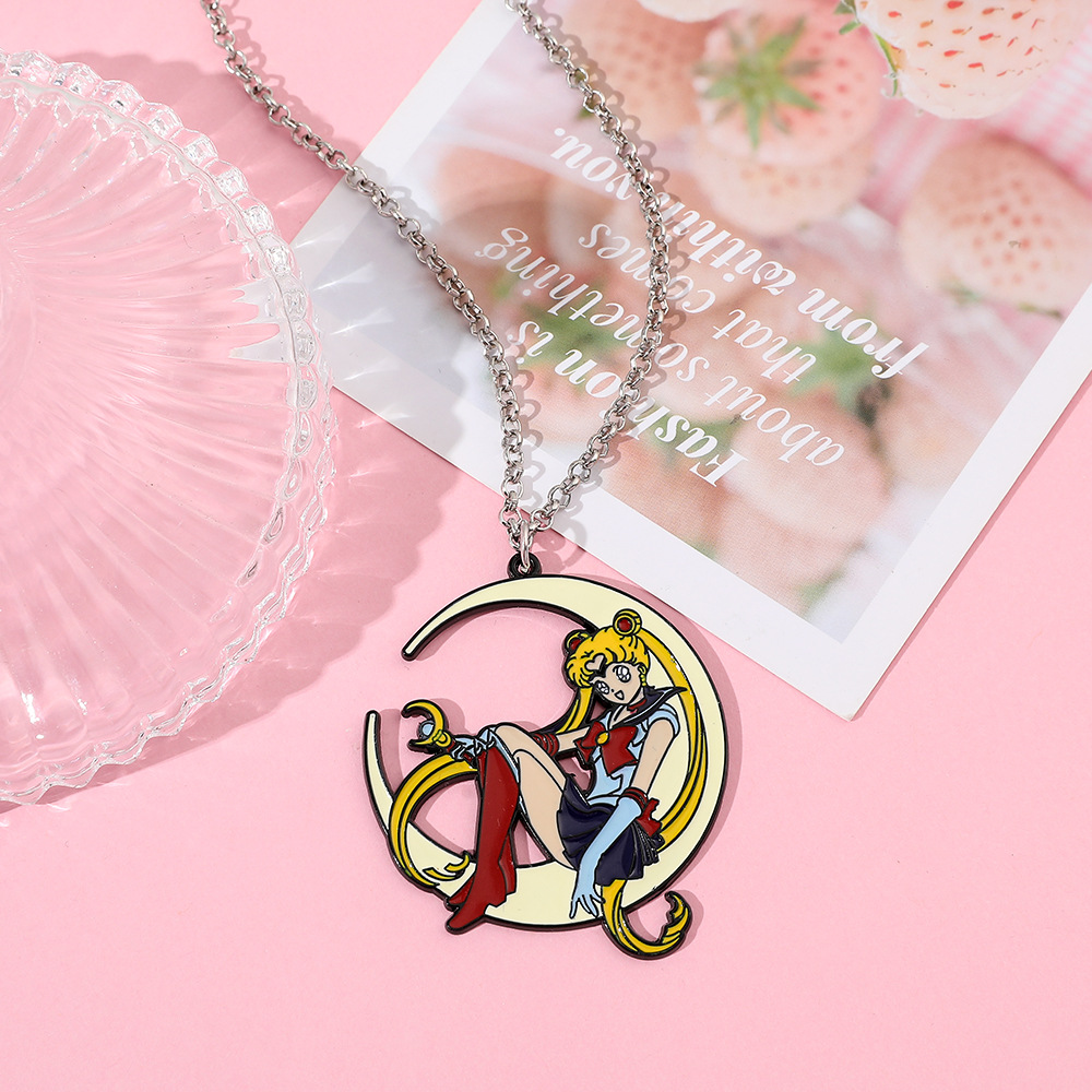 Süße Anime Metall-Emaille-Hals – Anime Pendant Necklace Bewertung und Preis