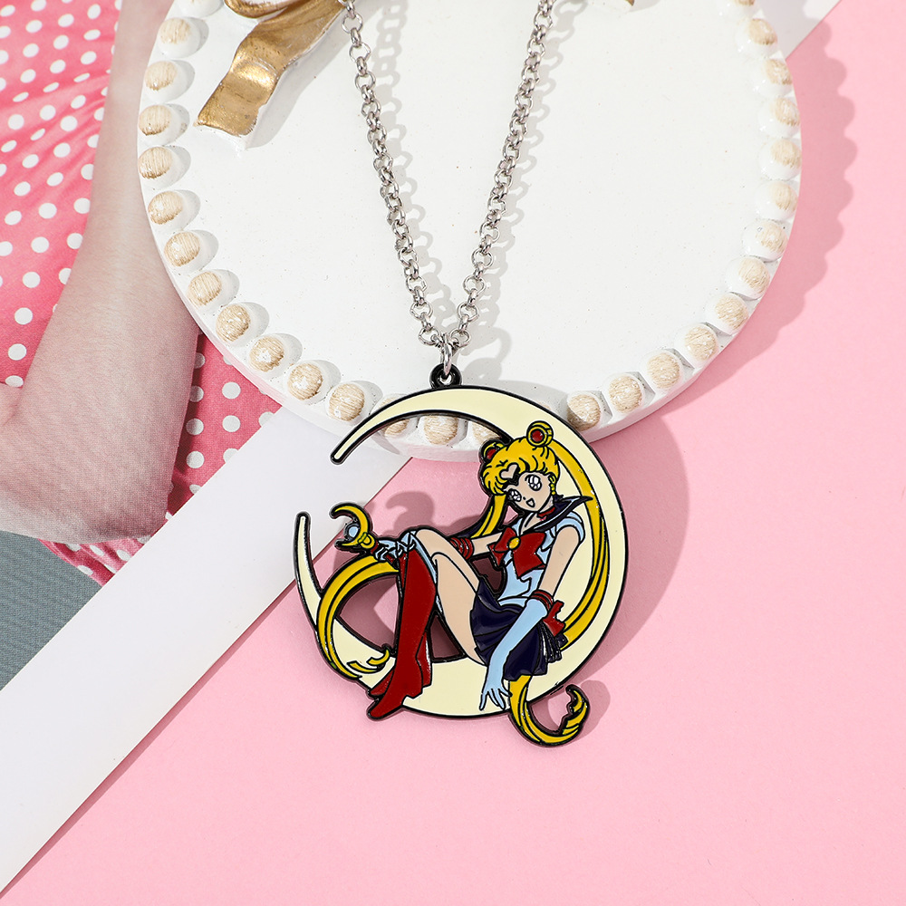 Süße Anime Metall-Emaille-Hals – Anime Pendant Necklace Bewertung und Preis