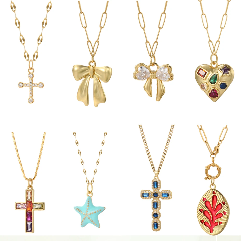 Süße Seestern Muschel Diy Hals – Cross Pendant Necklace Gold Bewertung und Preis