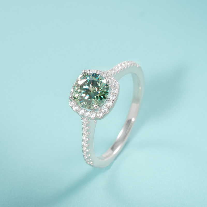 1 Stück 1/2/3 Karat Runder Sch – Moissanite Engagement Ring 1 Carat Bewertung und Preis