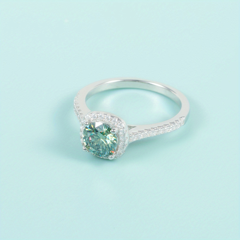 1 Stück 1/2/3 Karat Runder Sch – Moissanite Engagement Ring 1 Carat Bewertung und Preis