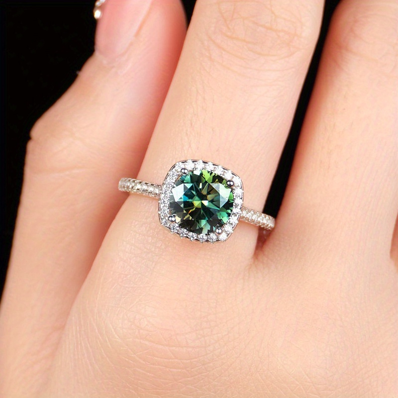 1 Stück 1/2/3 Karat Runder Sch – Moissanite Engagement Ring 1 Carat Bewertung und Preis