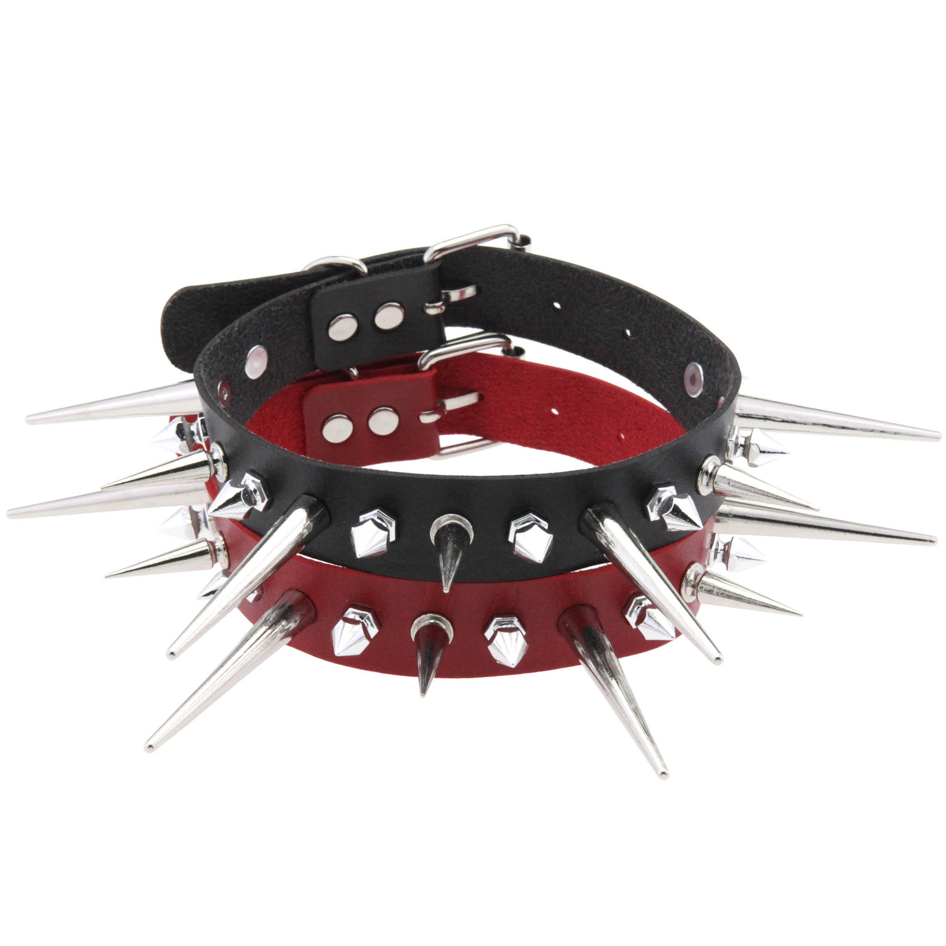 Kmvexo punk lange spike choker – Goth Punk Spike Choker Bewertung und Preis