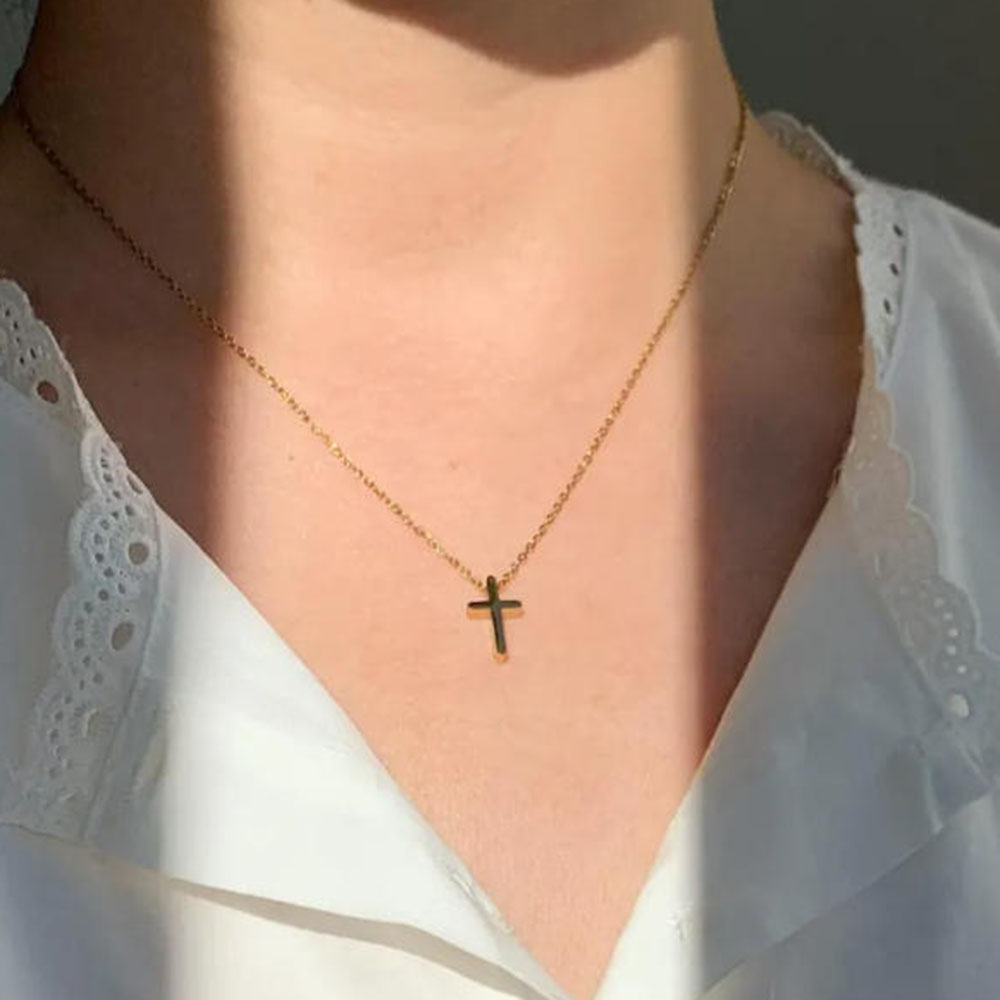 Exquisite goldene Kreuzkette,  – Cross Pendant Necklace Gold Bewertung und Preis
