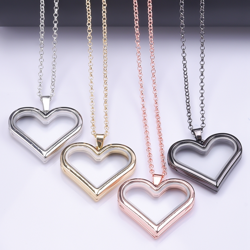 1Pc Y2K Mädchen Süße Liebe Her – Heart Locket Necklace Photo Bewertung und Preis
