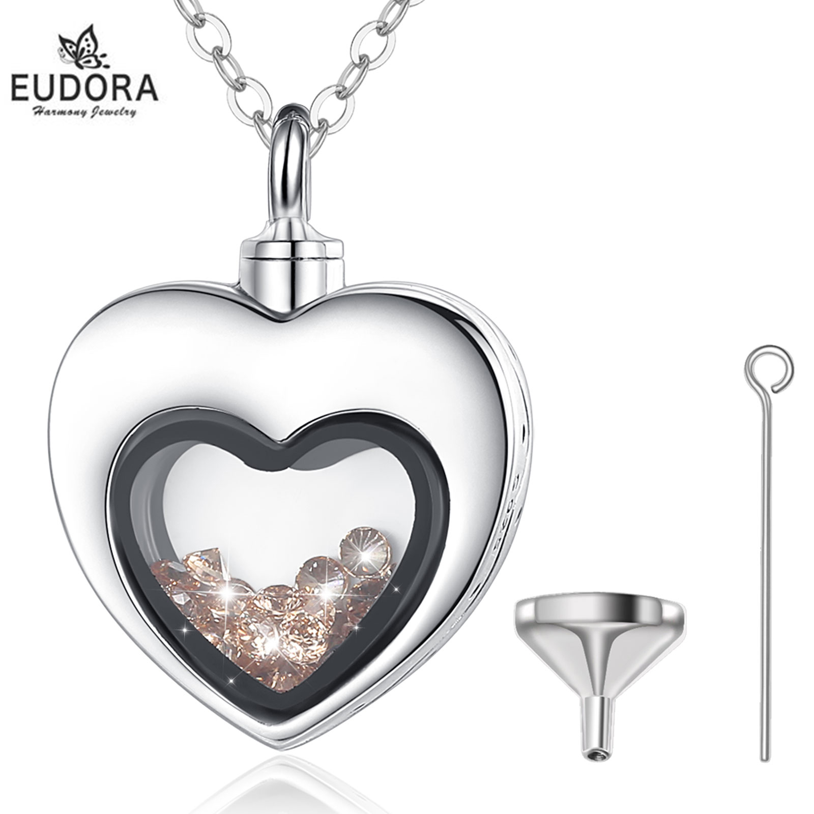 Eudora Sterling Silber Herz Me – Heart Locket Necklace Photo Bewertung und Preis
