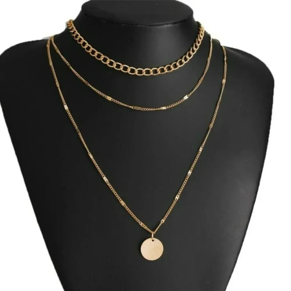 Ästhetische, modische, retro-v – Layered Pendant Necklace Aesthetic Bewertung und Preis