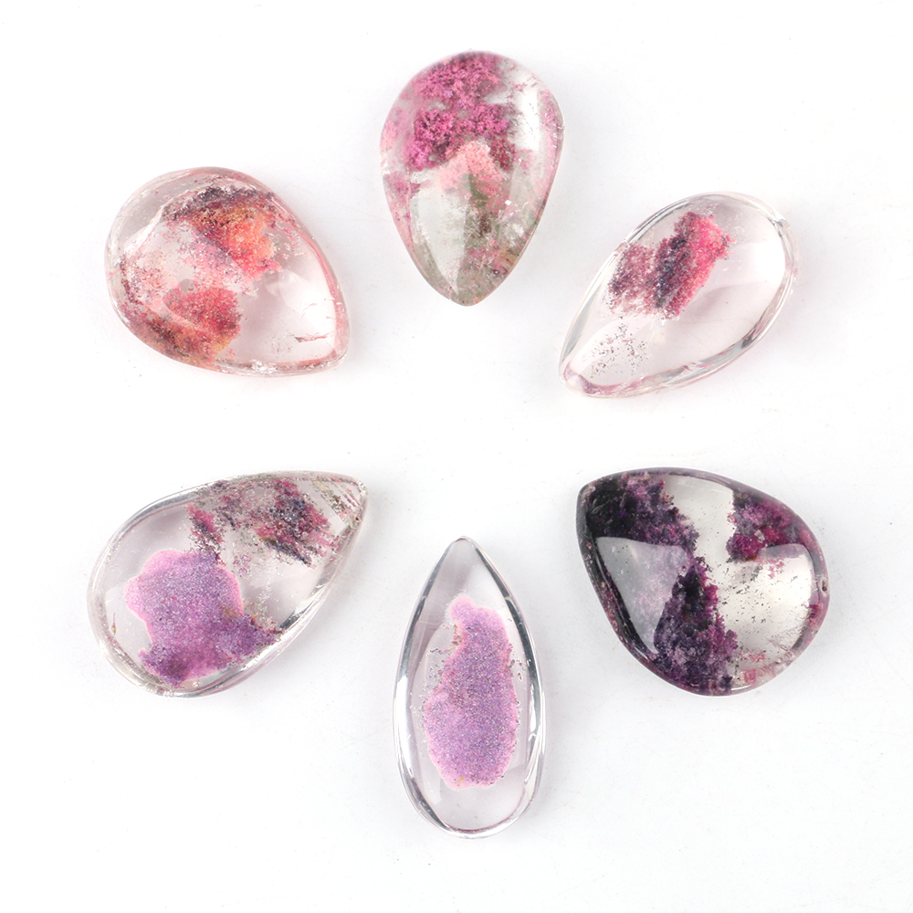 Geisterphantom-Kristall, lila  – Crystal Pendant Necklace Natural Stone Bewertung und Preis