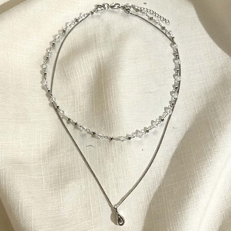 Neue modische Halskette mit Wa – Layered Pendant Necklace Aesthetic Bewertung und Preis