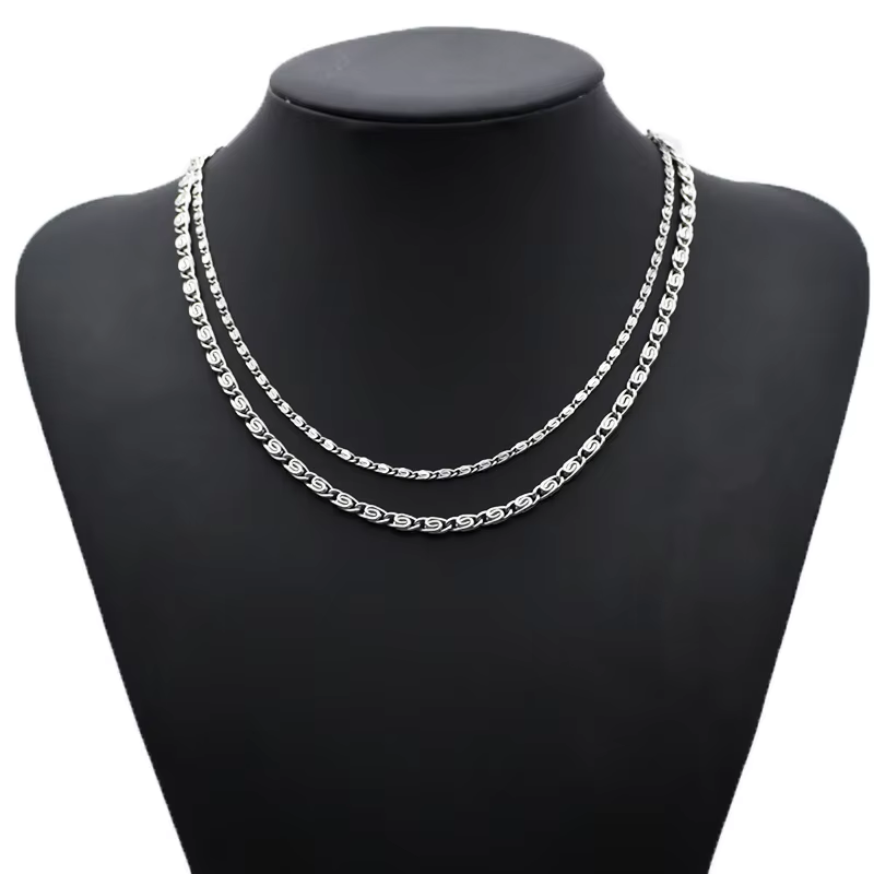 Andara 925 Sterling Silber 18K – 925 Sterling Silver Chain Necklace Men Bewertung und Preis