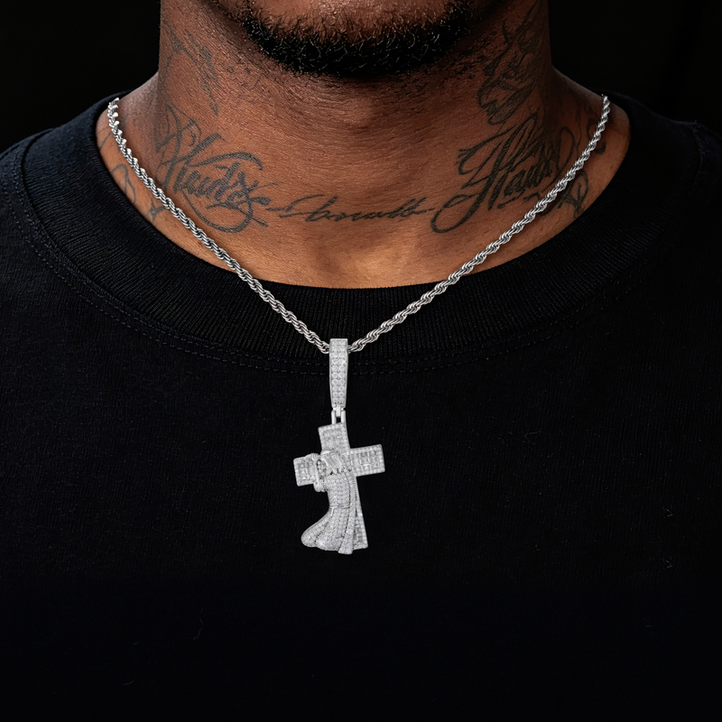 TUHE Neuer Jesus-Kreuz-Anhänge – 925 Sterling Silver Chain Necklace Men Bewertung und Preis