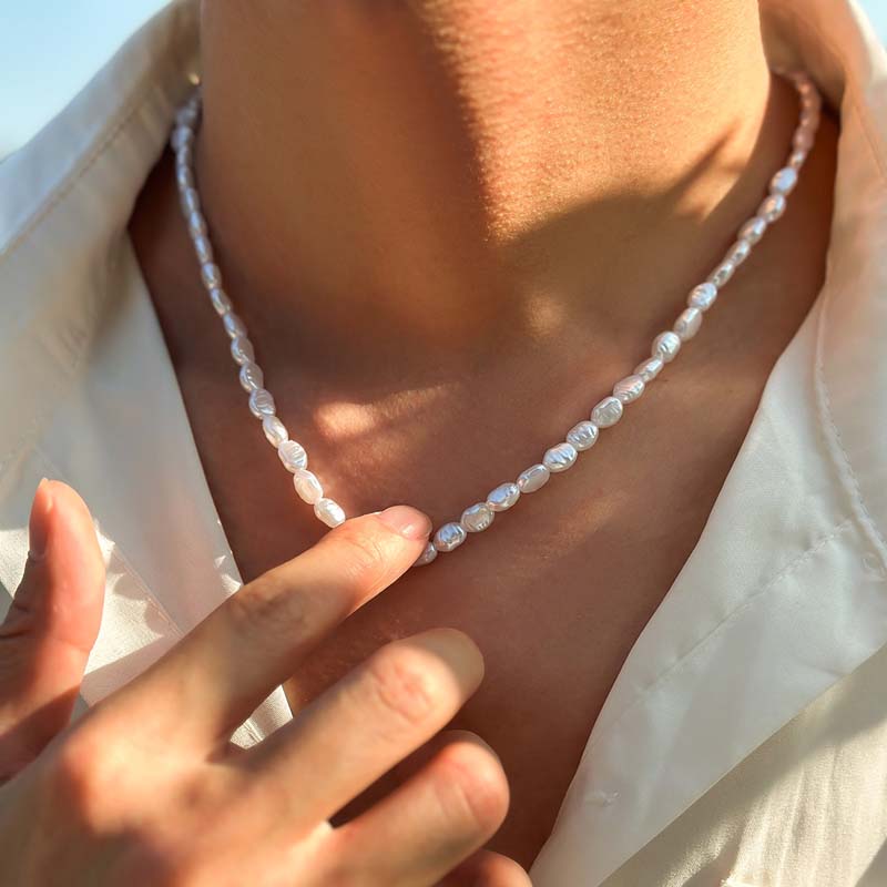 Neue Mode einfache Imitation P – Pearl Choker Necklace Vintage Bewertung und Preis