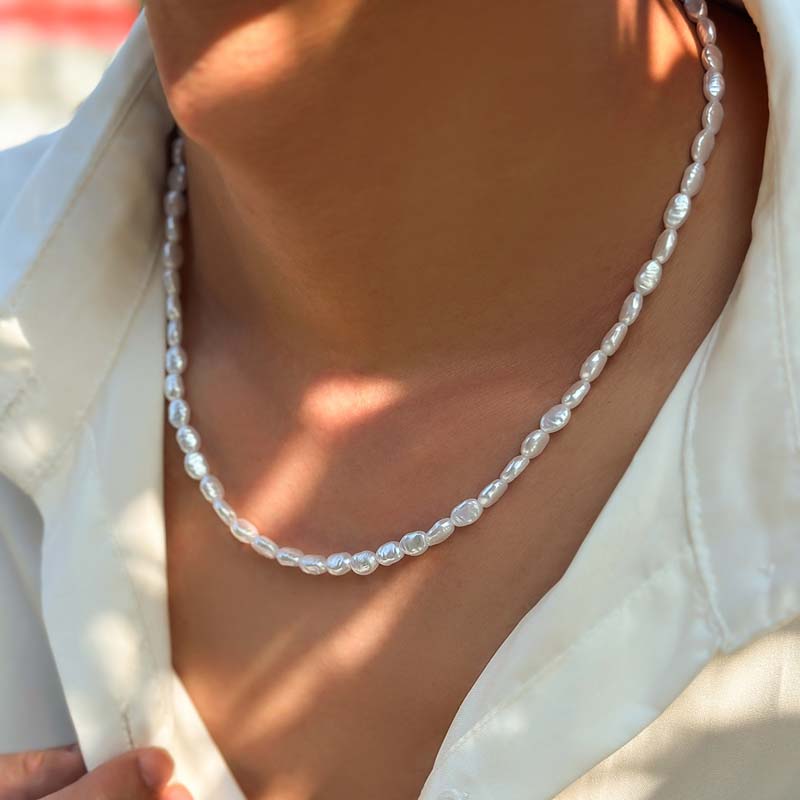 Neue Mode einfache Imitation P – Pearl Choker Necklace Vintage Bewertung und Preis