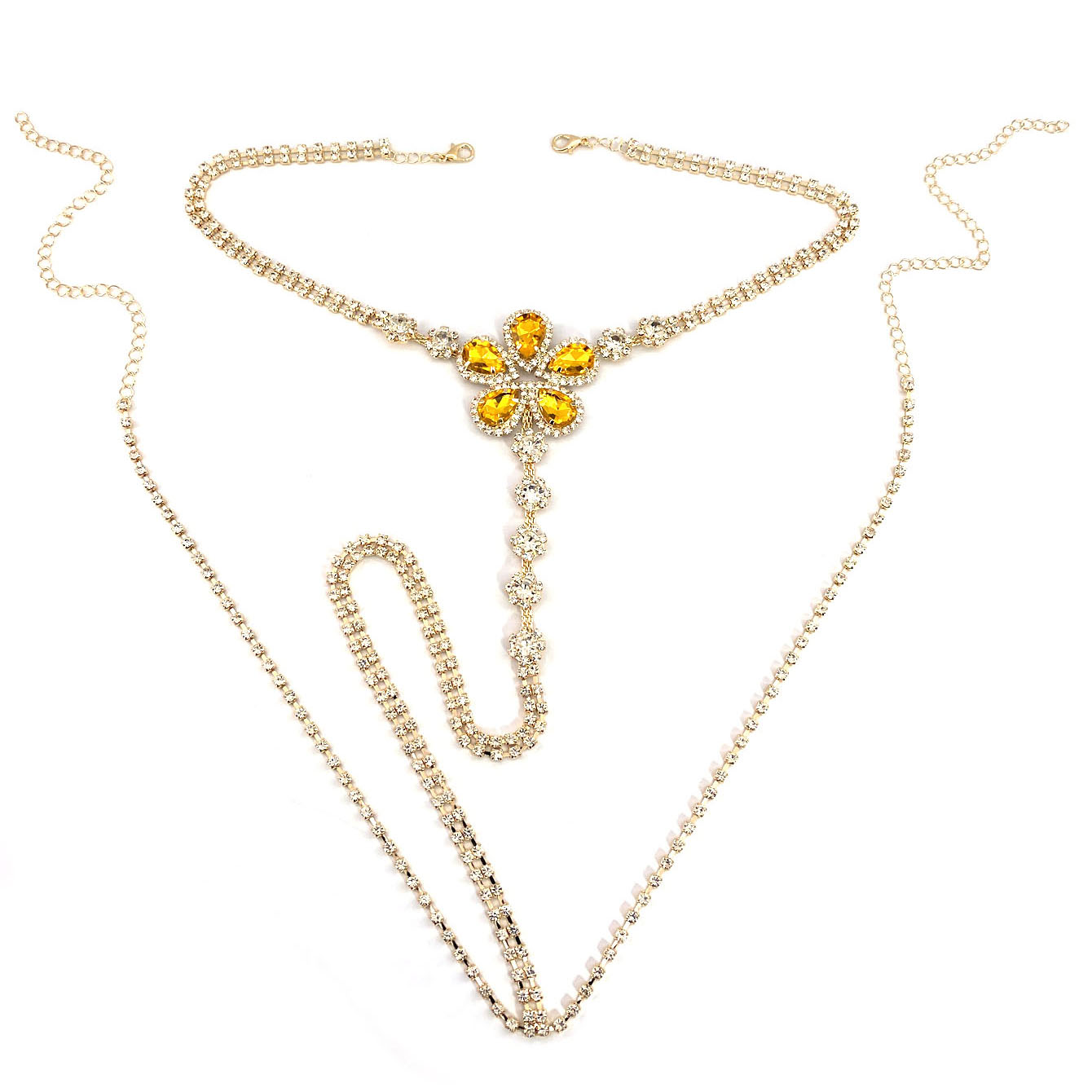 1pc Blume Geformt Sexy Strass  – Body Jewelry Bewertung und Preis