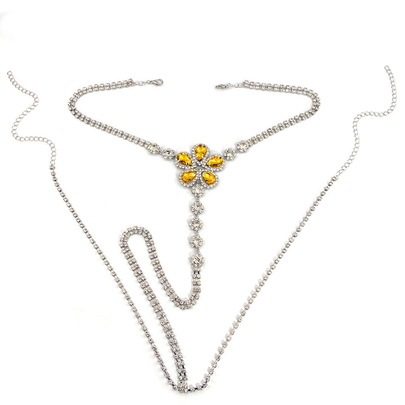 1pc Blume Geformt Sexy Strass  – Body Jewelry Bewertung und Preis